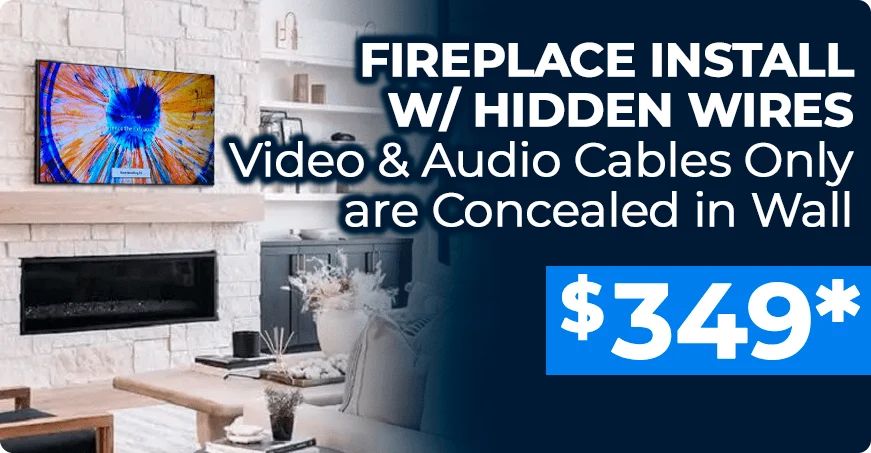Fireplace with hidden wire 349$